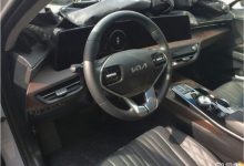 大尺寸曲面屏？起亚K8内饰谍照曝光-深圳汽车网