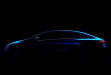 上海车展发布 奔驰EQS发布外观预告图-深圳汽车网