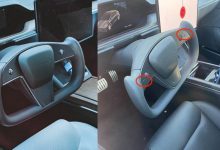 方向盘升级 最新批次特斯拉Model S曝光-深圳汽车网