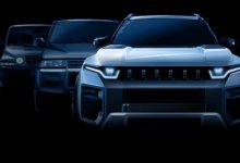 外形风格硬朗 双龙全新电动SUV预告图-深圳汽车网