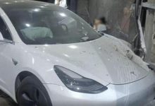 疑似刹车失灵?重庆一Model 3失控撞墙-深圳汽车网