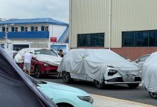 配激光雷达 疑似小鹏汽车中大型SUV谍照-深圳汽车网