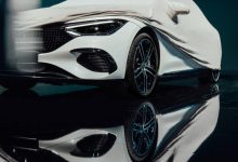 前脸造型犀利 奔驰EQE最新预告图发布-深圳汽车网