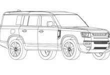 造型魁梧 路虎卫士130车型专利图曝光-深圳汽车网