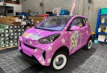 萌兔星黛露主题 小蚂蚁改装车实车图-深圳汽车网