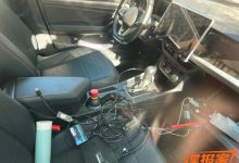 改用悬浮式中控大屏 新款朗逸内饰谍照-深圳汽车网