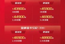 售4.39-4.99万元 金杯金卡S30/S32上市-深圳汽车网
