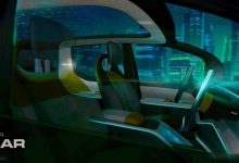 营造车内科幻感 Fisker Pear内饰效果图-深圳汽车网