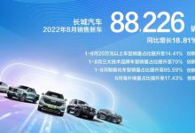 共售88226辆 长城汽车发布8月产销数据-深圳汽车网