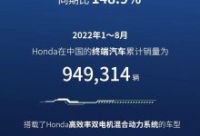 136530辆 本田中国公布8月销量数据-深圳汽车网