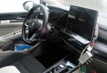 配大尺寸屏幕 新款高尔夫内饰谍照曝光-深圳汽车网