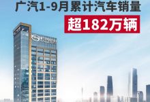 同比增长超20% 广汽1-9月产销超182万辆-深圳汽车网