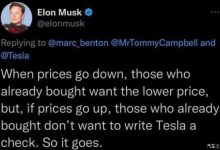 马斯克回应全球降价：涨价时也没补差价-深圳汽车网