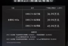 售36.99万元起 雷克萨斯RZ正式上市-深圳汽车网
