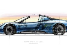 将4月4日首发 GMA T.33敞篷版设计草图-深圳汽车网