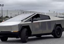 弃用半幅方向盘？特斯拉Cybertruck谍照-深圳汽车网