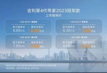 售6.99万起 2023款吉利帝豪冠军版上市-深圳汽车网