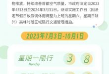 7月3日起北京将实施新一轮尾号限行-深圳汽车网