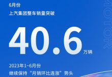 新能源环比增长13.1% 上汽集团6月销量-深圳汽车网