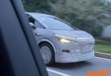 大灯点亮后效果拔群 小鹏X9最新谍照-深圳汽车网