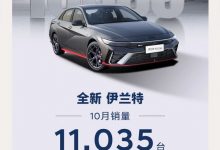 新款伊兰特家族10月共计售出11035台-深圳汽车网