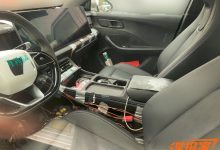 超大中控屏 哪吒全新SUV EP32内饰谍照-深圳汽车网