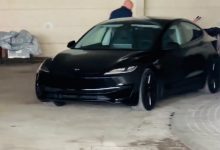 新款特斯拉Model 3高性能版无伪装谍照-深圳汽车网