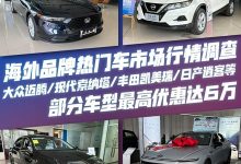 凯美瑞等 海外品牌热门车市场行情调查-深圳汽车网