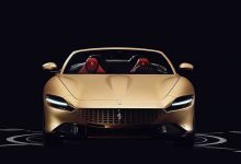 土豪金配色/古典实木内饰 这辆法拉利Roma Spider确实有个性!-深圳汽车网